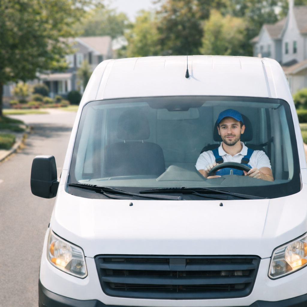 Plumber Heading to a Customer Call by Marketiful
